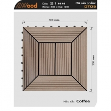 Vĩ Gỗ Nhựa: Cafe - DT05