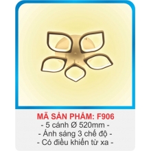 ĐÈN MÂM ỐP TRẦN - F906.5C