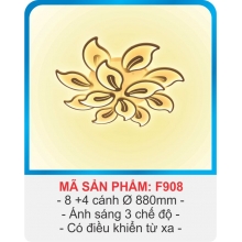 ĐÈN MÂM ỐP TRẦN - F908.8C+4