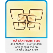 ĐÈN MÂM ỐP TRẦN - F909.4C+4